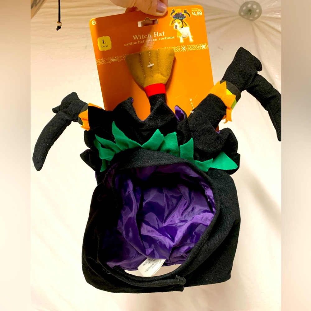 *NWT* Target, Witch hat costume for dogs, size Lg.